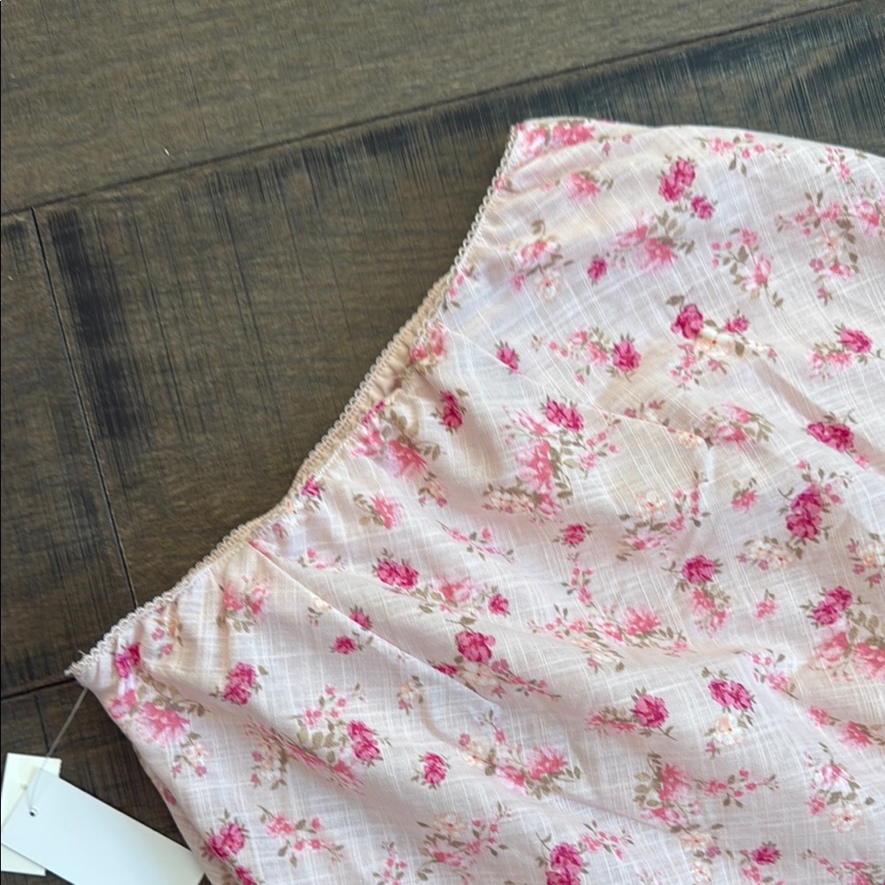 NWT Floral Pink Rose Maxi Skirt size M - Picture 12 of 16